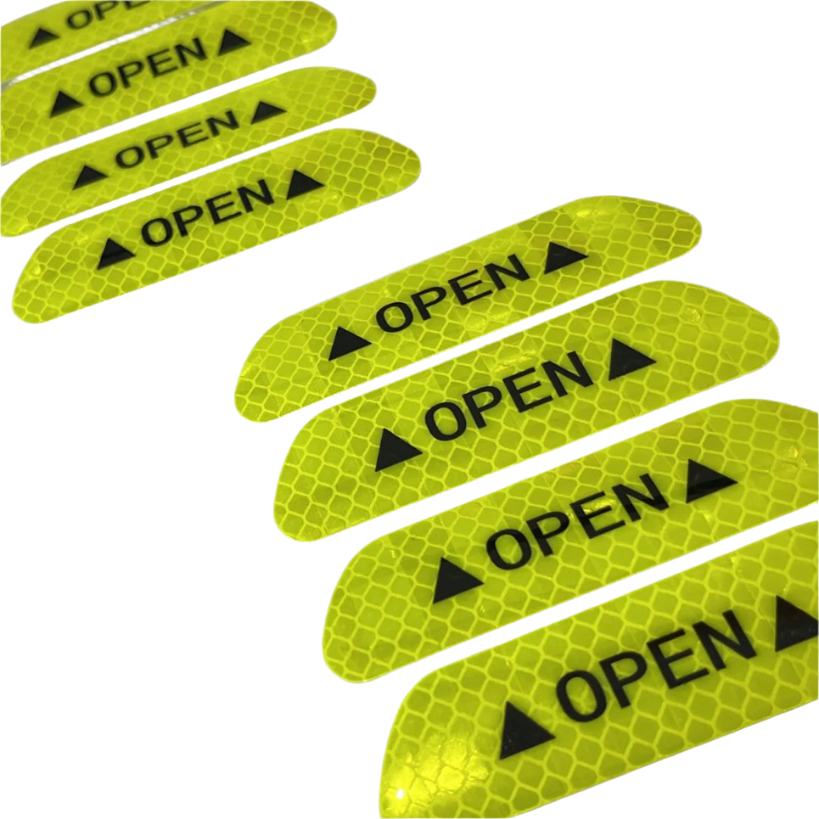 Светлоотразителни стикери за врати - OPEN 4 бр.
