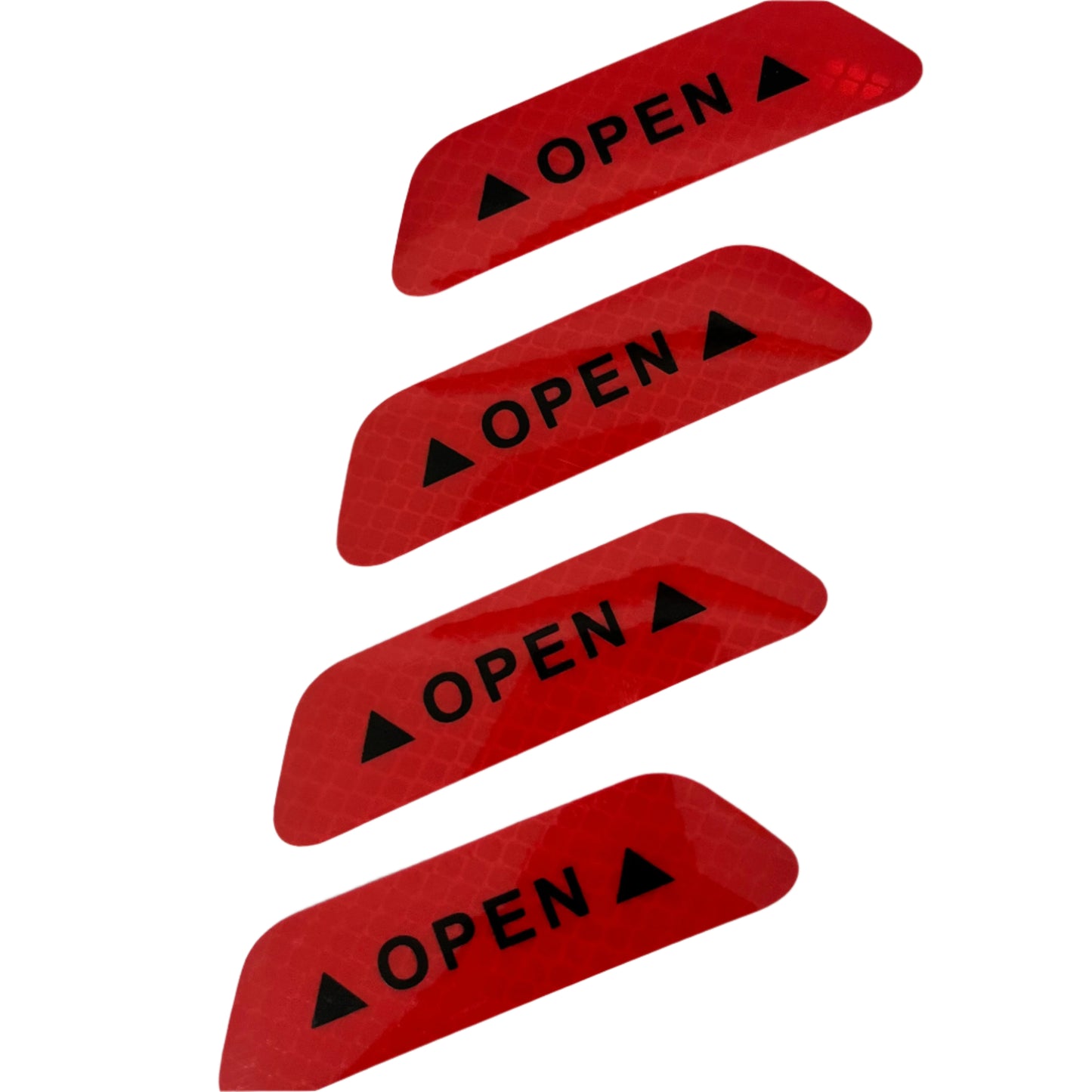 Светлоотразителни стикери за врати - OPEN 4 бр.