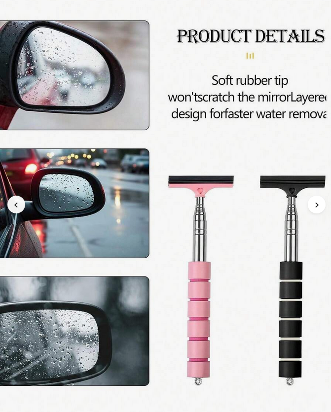 Разтегателна чистачка за страничните огледала