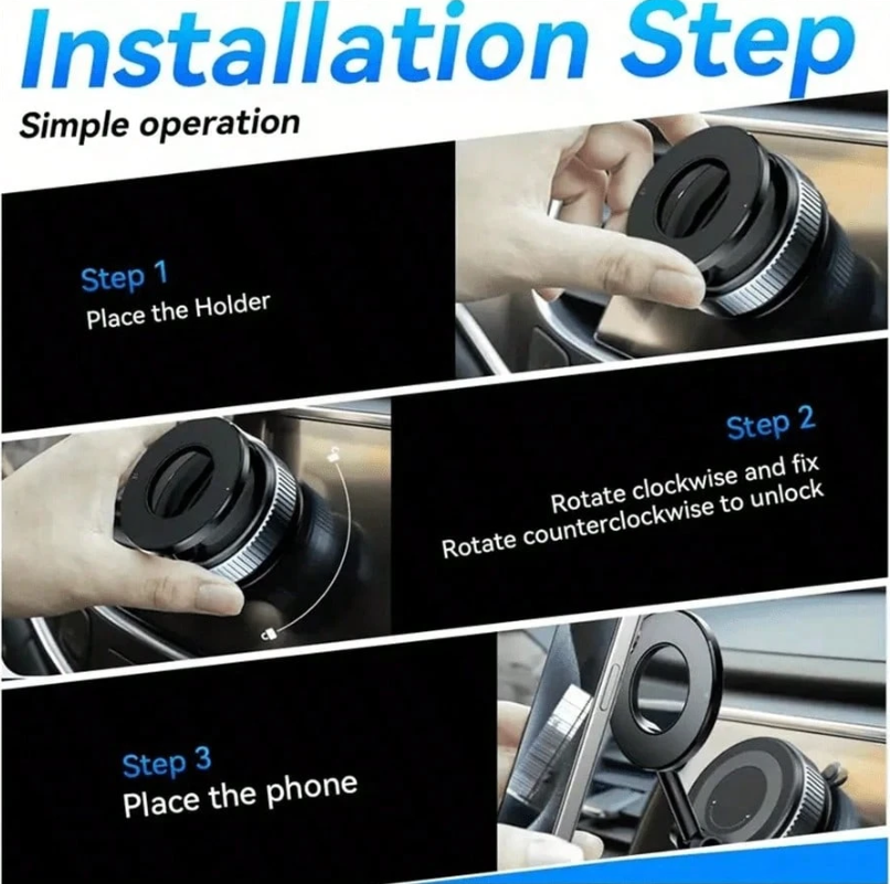 360° Магнитна стойка за телефон